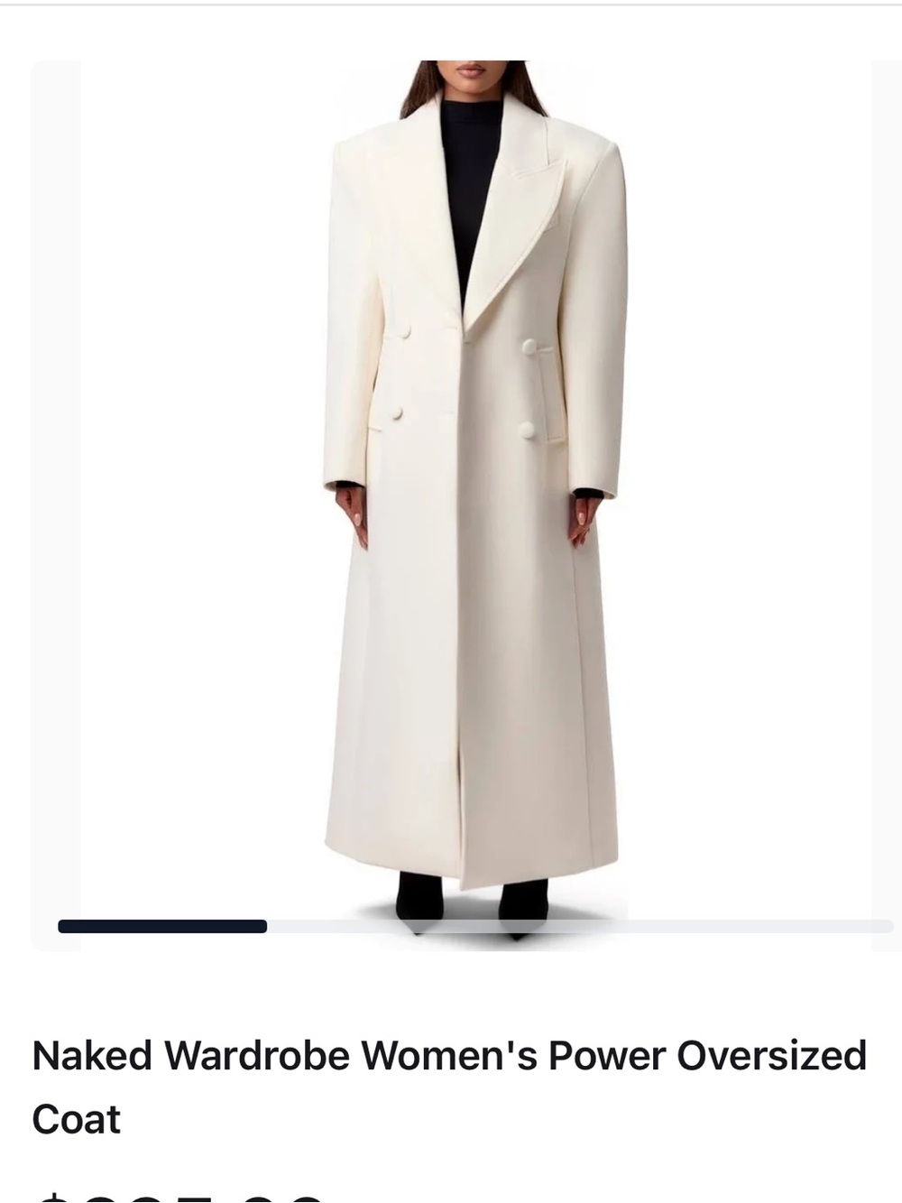Naked wardrobe women’s power coat